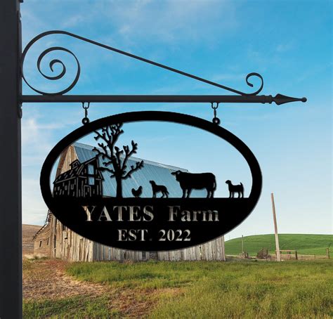 metal personalized farm signs